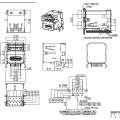 18 Pin USB3.0 Buchse des Doppeldecks rechtwinklig